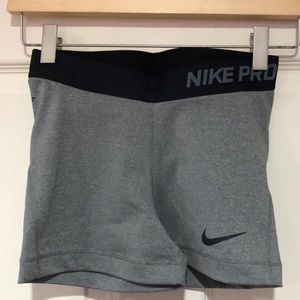 Nike Grey Spandex Shorts